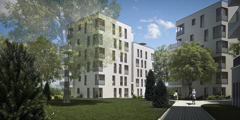Haus D vom Bauprojekt Wohnen im Park Haus D vom Bauprojekt Wohnen im Park