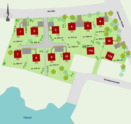 Lageplan von HELMA-Bauprojekt Wildpark-West Lageplan von HELMA-Bauprojekt Wildpark-West