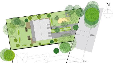 Lageplan von HELMA-Bauprojekt in Hamburg Othmarschen Lageplan von HELMA-Bauprojekt in Hamburg Othmarschen