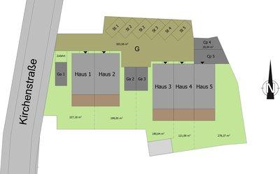 Lageplan vom HELMA-Bauprojekt in Finsing Lageplan vom HELMA-Bauprojekt in Finsing