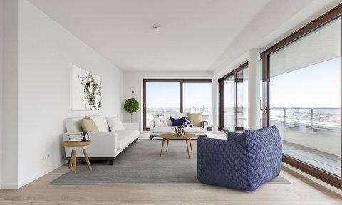 Wohnzimmer vom Penthouse in Berlin-Karlshorst Wohnzimmer vom Penthouse in Berlin-Karlshorst