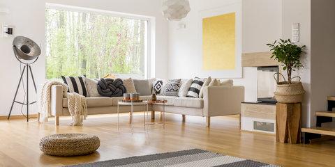 Beispiel-Wohnzimmer der HELMA-Häuser Beispiel-Wohnzimmer der HELMA-Häuser