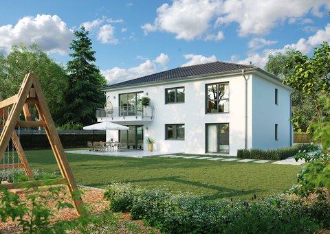 HELMA Zweifamilienhaus Arta Garten HELMA Zweifamilienhaus Arta Garten