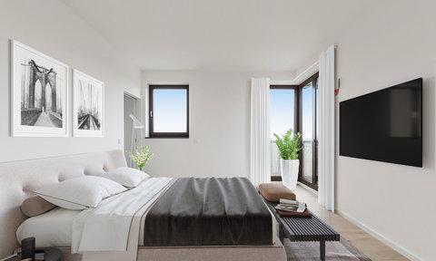 Schlafen: Penthouse von HELMA in Berlin-Karlshorst Schlafen: Penthouse von HELMA in Berlin-Karlshorst