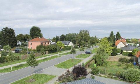 Ausblick zur Straße der Wohnungen Fredersdorf Ausblick zur Straße der Wohnungen Fredersdorf