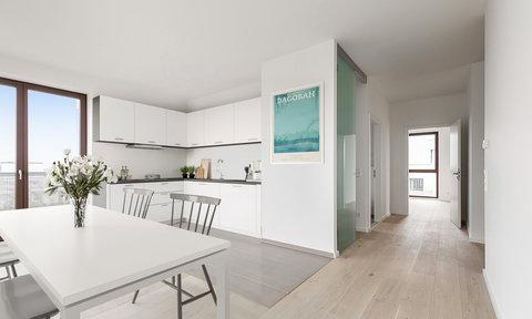 Küche: Penthouse von HELMA in Berlin-Karlshorst Küche: Penthouse von HELMA in Berlin-Karlshorst