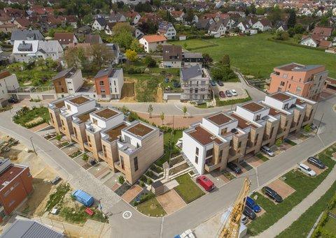 Reihenhäuser von HELMA im ecoQuartier in Pfaffenhofen Reihenhäuser von HELMA im ecoQuartier in Pfaffenhofen